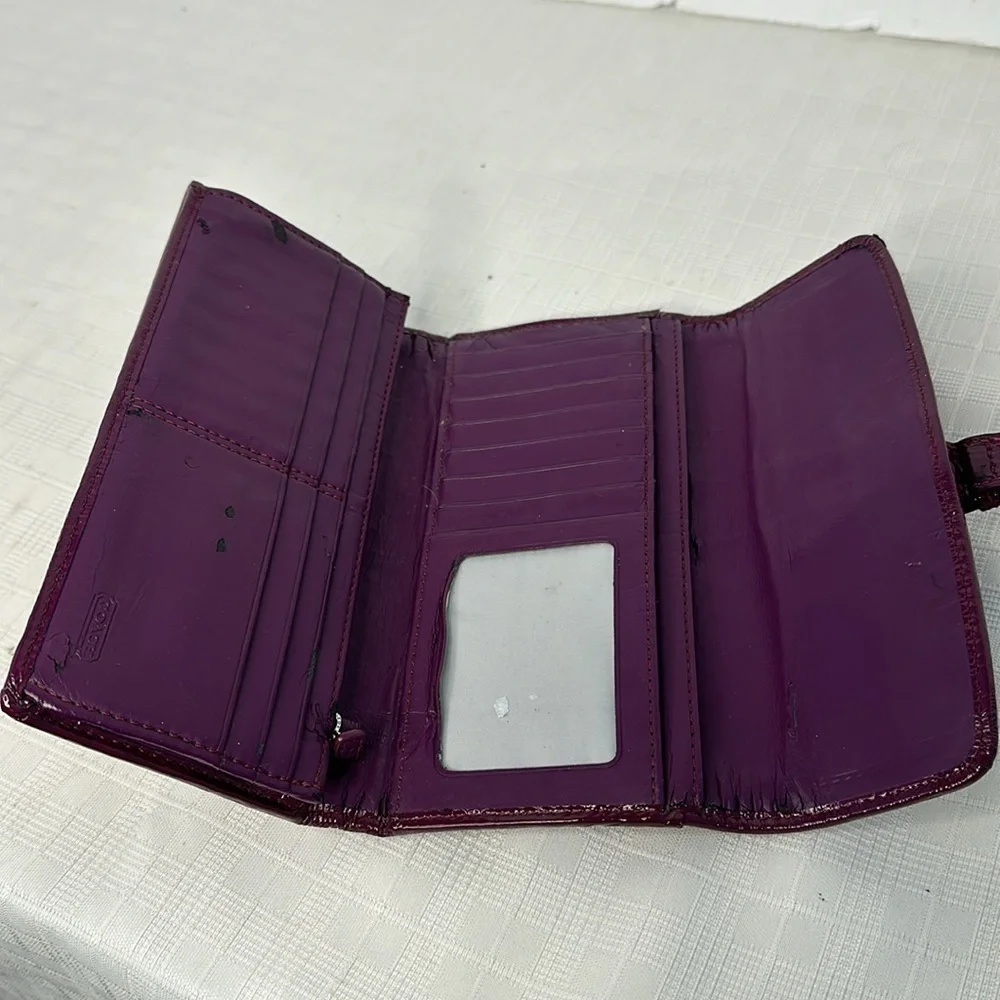 Coach Soho Buckle Slim Envelope Wallet F47785 PLUM
